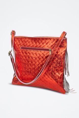 Sac bandoulière en cuir Avise - Rouge