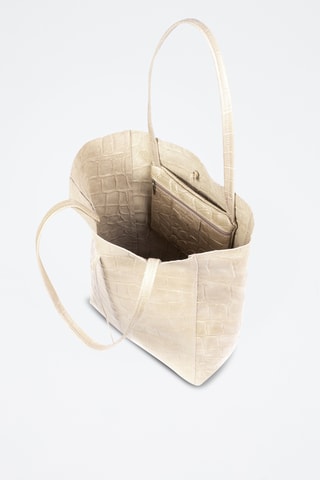 Cabas en cuir Sefora - Beige
