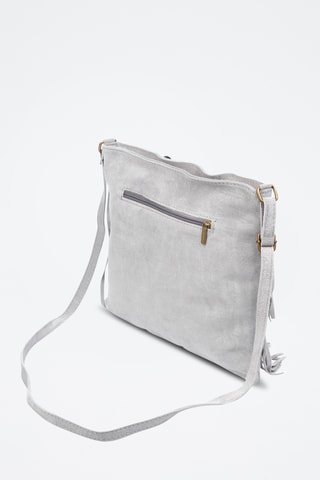 Sac bandoulière en nubuck Avise - Gris clair