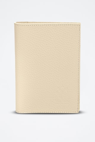 Portefeuille en cuir Azzano - Beige