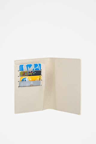 Portefeuille en cuir Azzano - Beige