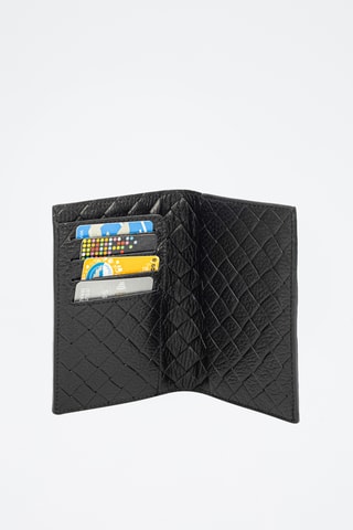 Portefeuille en cuir Azzano - Noir