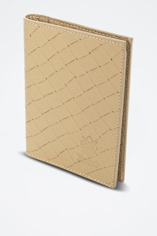 Portefeuille en cuir Azzano - Taupe