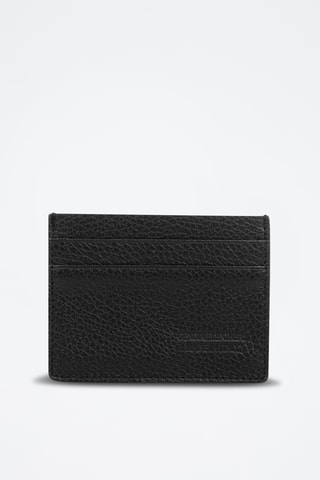 Porte-cartes en cuir Azzio - Noir