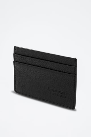 Porte-cartes en cuir Azzio - Noir
