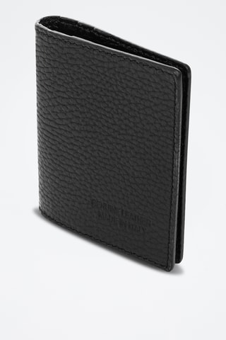 Porte-cartes en cuir Azzone - Noir