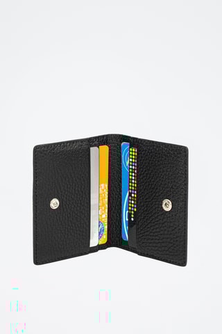 Porte-cartes en cuir Azzone - Noir