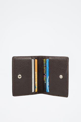 Porte-cartes en cuir Azzone - Marron