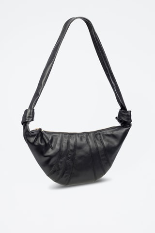 Sac porté épaule en cuir Badolato - Noir