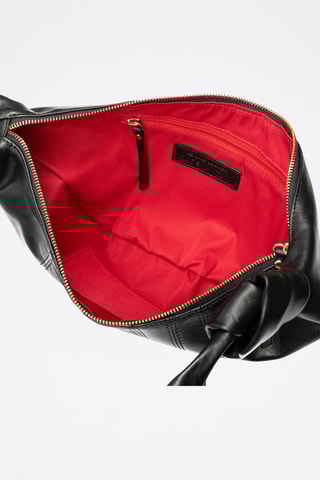 Sac porté épaule en cuir Badolato - Noir