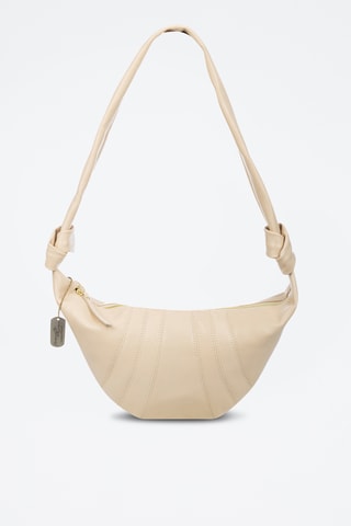 Sac porté épaule en cuir Badolato - Blanc