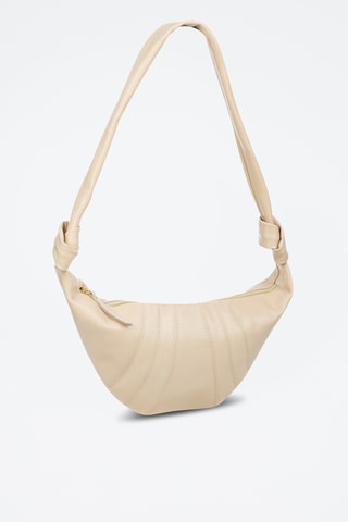 Sac porté épaule en cuir Badolato - Blanc