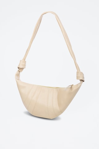 Sac porté épaule en cuir Badolato - Blanc
