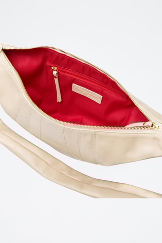 Sac porté épaule en cuir Badolato - Blanc