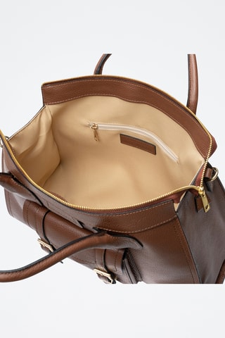 Cabas en cuir Bagaladi - Marron