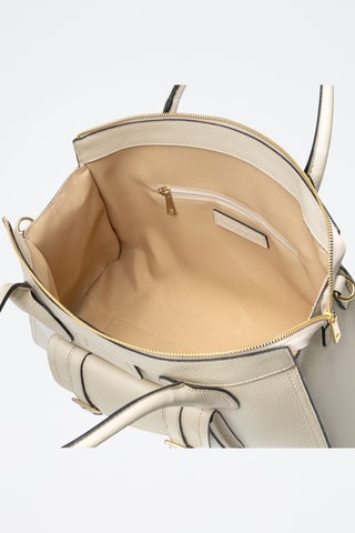 Cabas en cuir Bagaladi - Beige