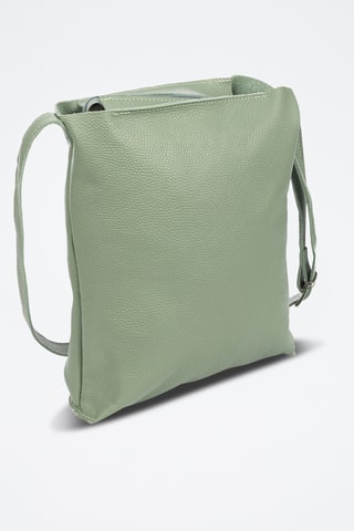 Sac bandoulière en cuir Bagnoa - Vert d’eau