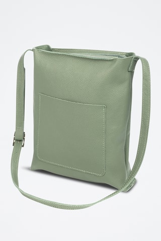 Sac bandoulière en cuir Bagnoa - Vert d’eau