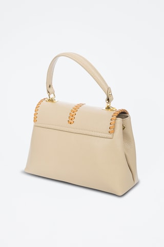 Sac à main en cuir Ballabio - Taupe