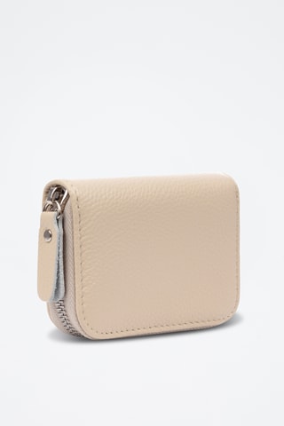 Porte-carte en cuir Balocco - Beige