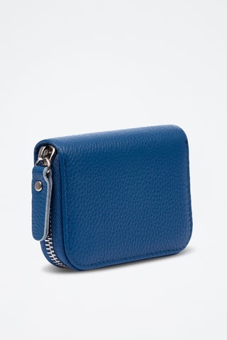 Porte-carte en cuir Balocco - Bleu pétrole