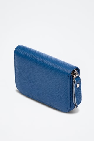 Porte-carte en cuir Balocco - Bleu pétrole