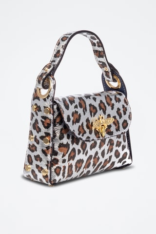 Nubuck Handtas Aquileia - Zilverkleurig