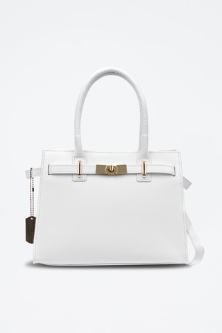 Sac à main en cuir Banari - Blanc