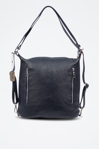 Sac à dos en cuir Bagnoli - Noir