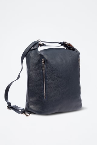 Sac à dos en cuir Bagnoli - Noir