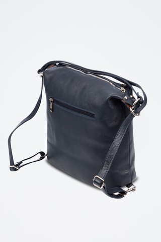 Sac à dos en cuir Bagnoli - Noir