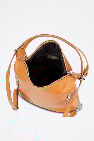 Sac à dos en cuir Bagnoli - Camel