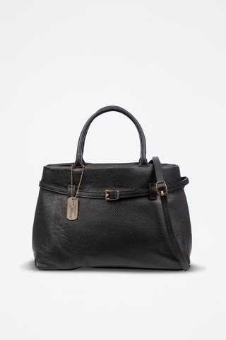 Sac à main en cuir Barbiano - Noir