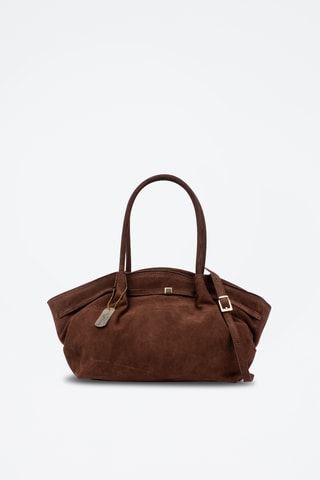 Sac porté épaule en nubuck Baradili - Marron