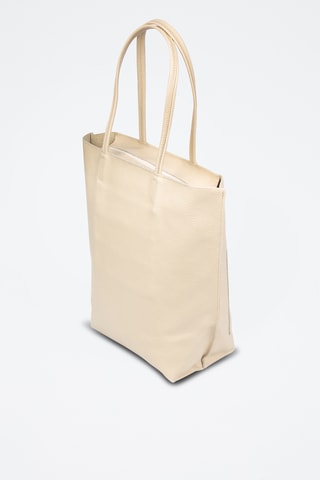 Sac porté épaule en cuir Baranello - Beige