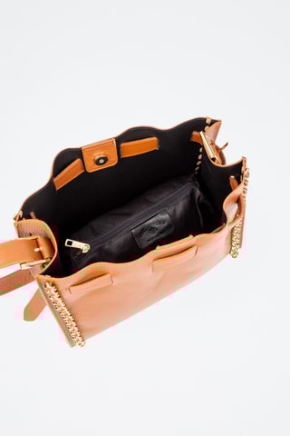 Sac porté épaule en cuir Barano - Camel