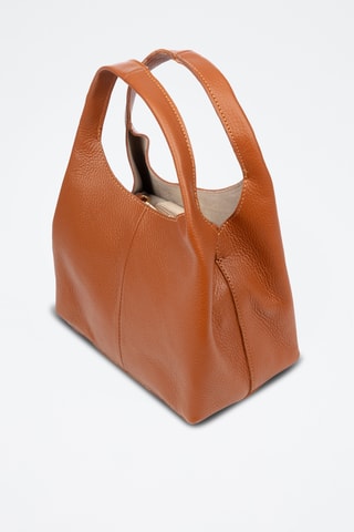 Sac à main et pochette en cuir Barasso - Camel