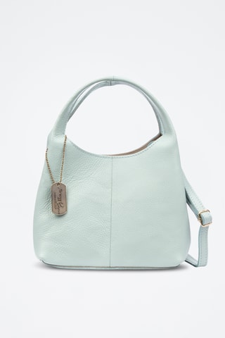 Sac à main et pochette en cuir Barasso - Ciel