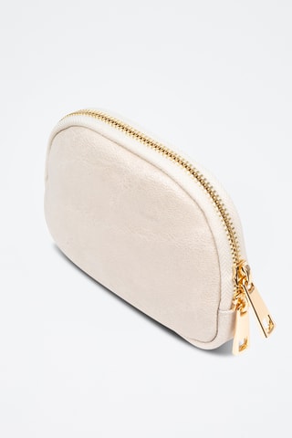 Porte-monnaie en cuir Baratili - Blanc