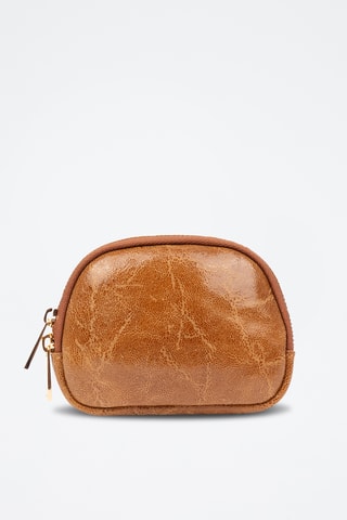 Porte-monnaie en cuir Baratili - Camel