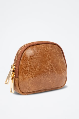 Porte-monnaie en cuir Baratili - Camel