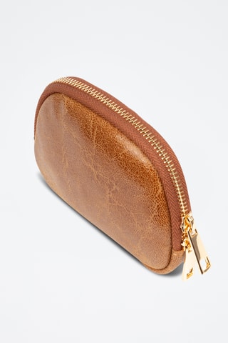 Porte-monnaie en cuir Baratili - Camel