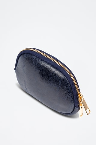 Porte-monnaie en cuir Baratili - Bleu marine
