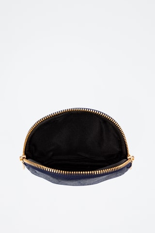 Porte-monnaie en cuir Baratili - Bleu marine