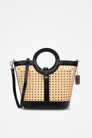 Sac à main Barbarano - Beige et noir