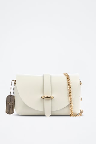 Sac bandoulière en cuir Aurora - Blanc