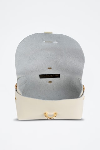 Sac bandoulière en cuir Aurora - Blanc