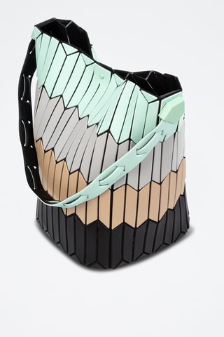 Sac porté épaule Arroscia - Vert d'eau et gris clair