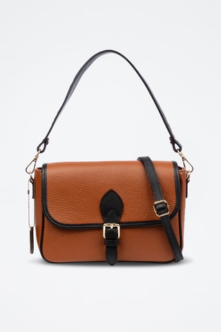 Sac bandoulière en cuir - Camel