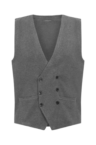 Mouwloos Vest - Gemêleerd Grijs